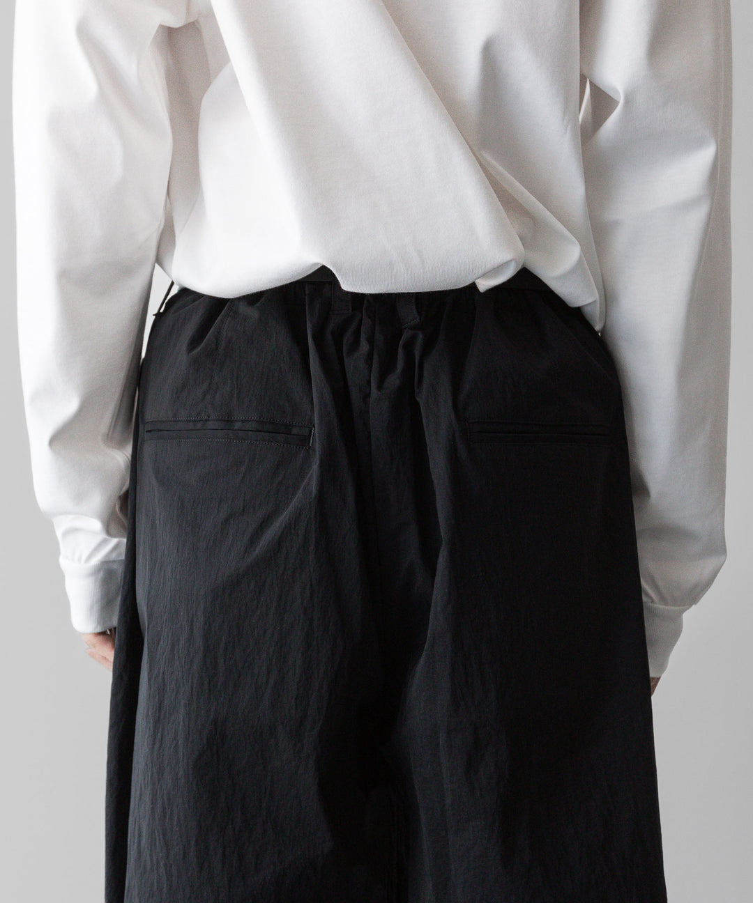ssstein(シュタイン)の24AWコレクション WINDPROOF NYLON EASY WIDE TROUSERS - BLACK 公式通販サイトsession福岡セレクトショップ