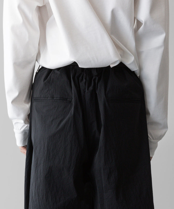 ssstein(シュタイン)の24AWコレクション WINDPROOF NYLON EASY WIDE TROUSERS - BLACK 公式通販サイトsession福岡セレクトショップ