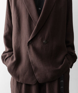 UJOH】PEAKED LAPEL COLLAR SHIRT JKT - CHOCOLATE | 公式通販サイト