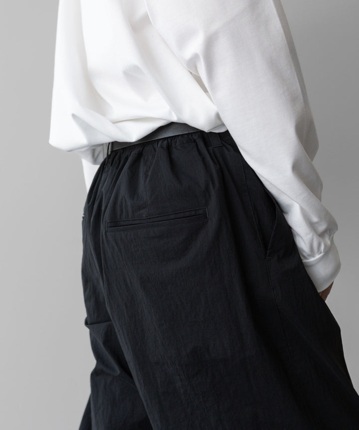 ssstein(シュタイン)の24AWコレクション WINDPROOF NYLON EASY WIDE TROUSERS - BLACK 公式通販サイトsession福岡セレクトショップ