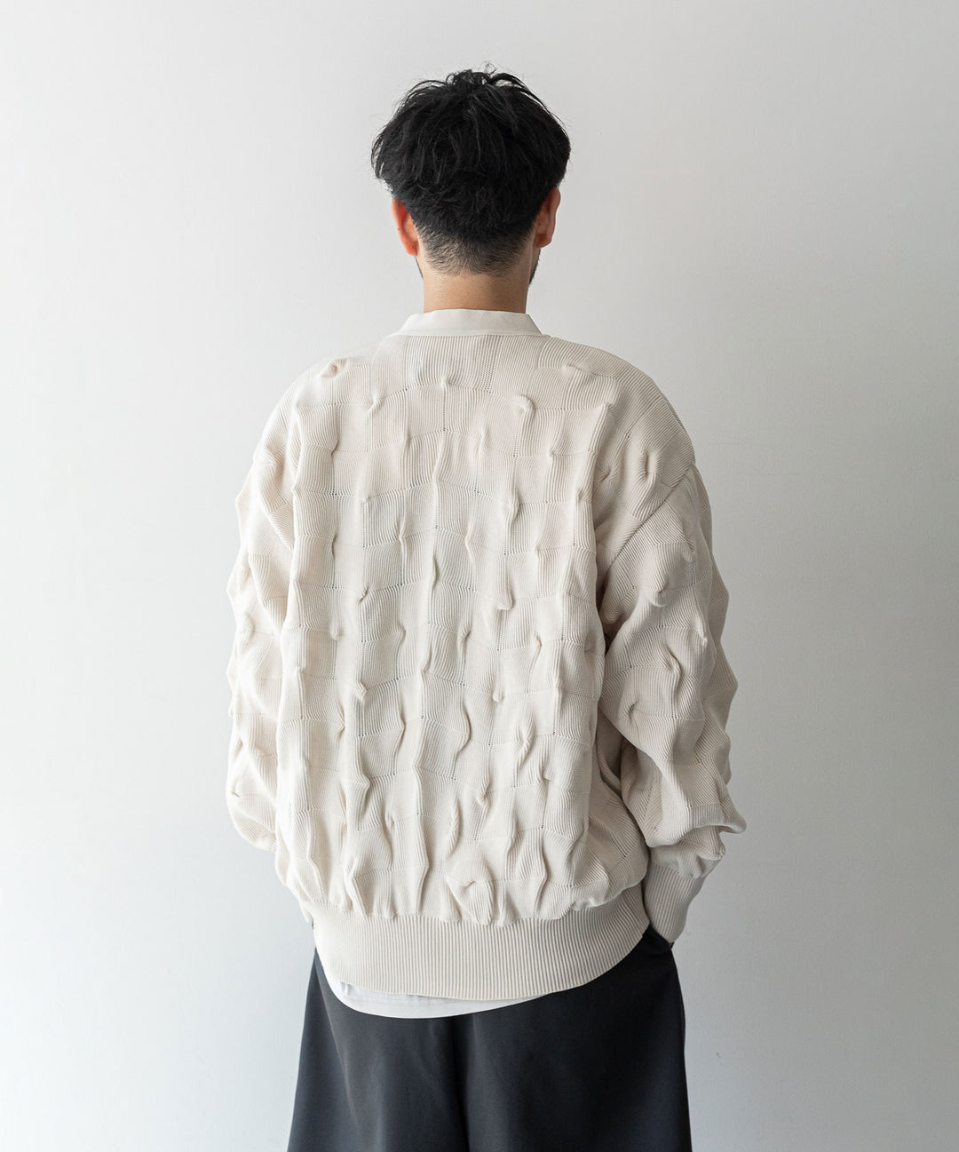 【stein】BUMPY PATTERNED KNIT CARDIGAN シュタイン23aw sessionセッション福岡セレクトショップ 公式通販サイト 