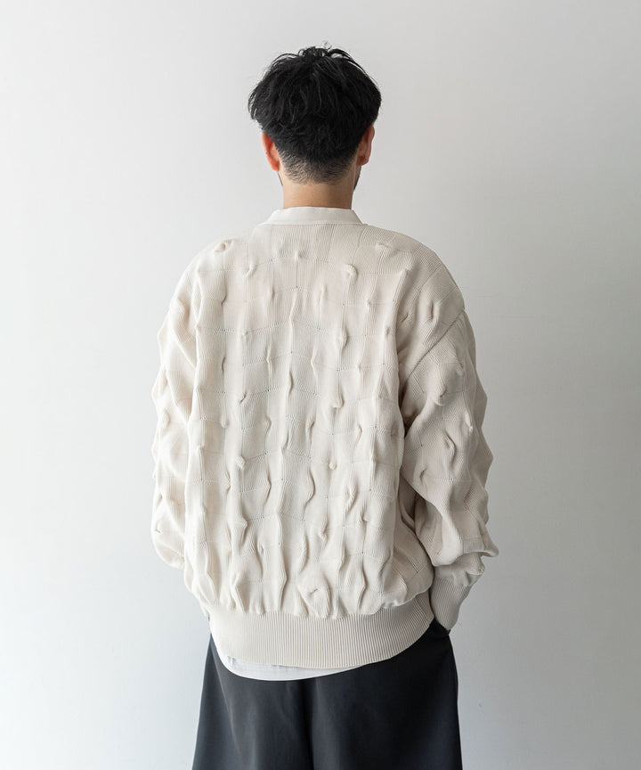 【stein】BUMPY PATTERNED KNIT CARDIGAN シュタイン23aw sessionセッション福岡セレクトショップ 公式通販サイト 