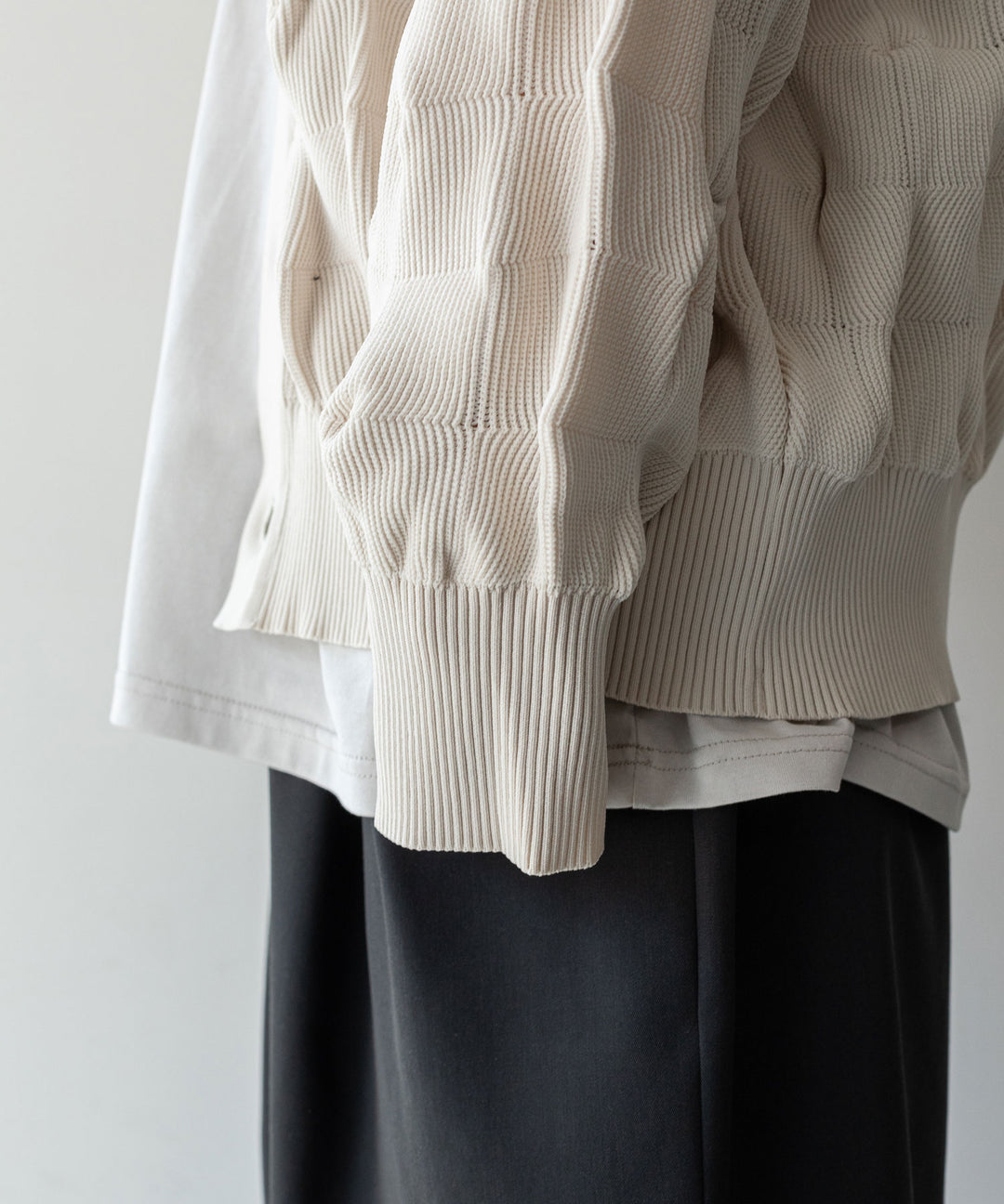 【stein】BUMPY PATTERNED KNIT CARDIGAN シュタイン23aw sessionセッション福岡セレクトショップ 公式通販サイト 