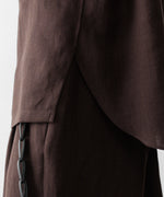 画像をギャラリービューアに読み込む, UJOH - ウジョーのPEAKED LAPEL COLLAR SHIRT JKTのCHOCOLATE公式通販サイトsession福岡セレクトショップ
