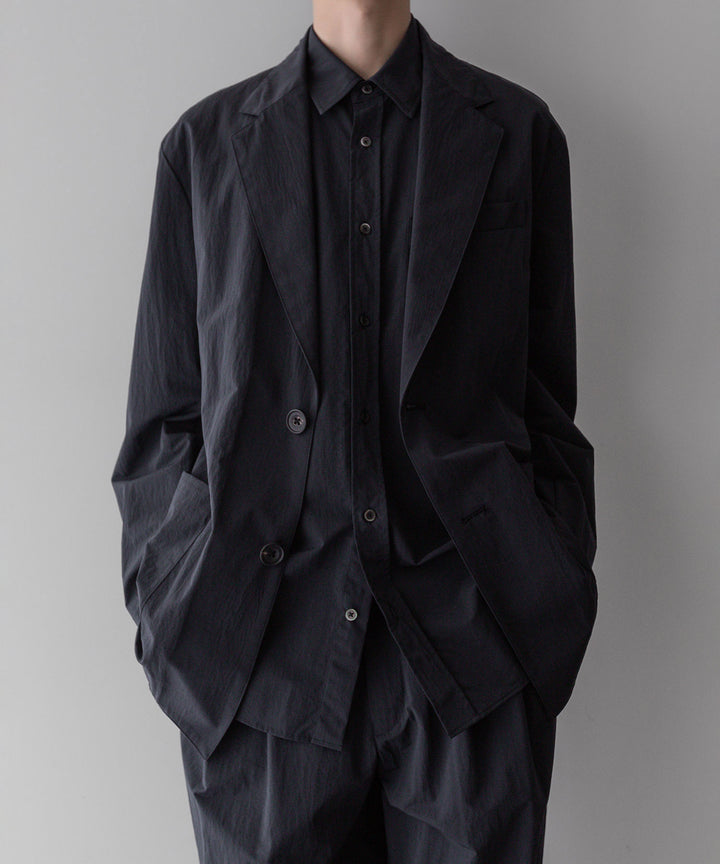 【stein】ssstein シュタインのWINDPROOF NYLON WIDE EASY TROUSERSのBLACK 公式通販サイトsession福岡セレクトショップ