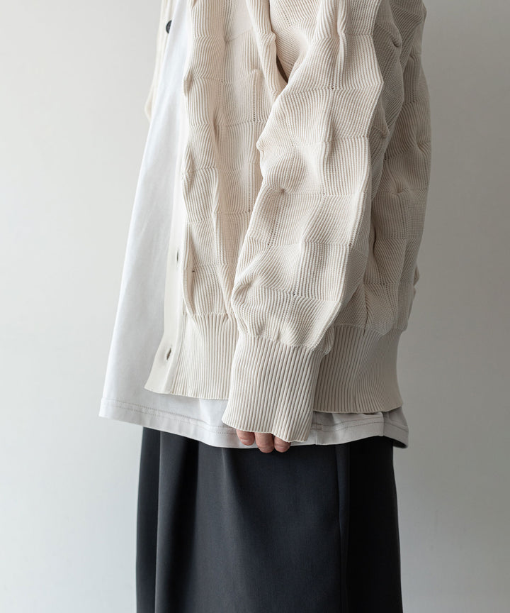 【stein】BUMPY PATTERNED KNIT CARDIGAN シュタイン23aw sessionセッション福岡セレクトショップ 公式通販サイト 