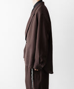 画像をギャラリービューアに読み込む, UJOH - ウジョーのPEAKED LAPEL COLLAR SHIRT JKTのCHOCOLATE公式通販サイトsession福岡セレクトショップ
