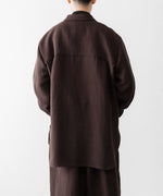 画像をギャラリービューアに読み込む, UJOH - ウジョーのPEAKED LAPEL COLLAR SHIRT JKTのCHOCOLATE公式通販サイトsession福岡セレクトショップ
