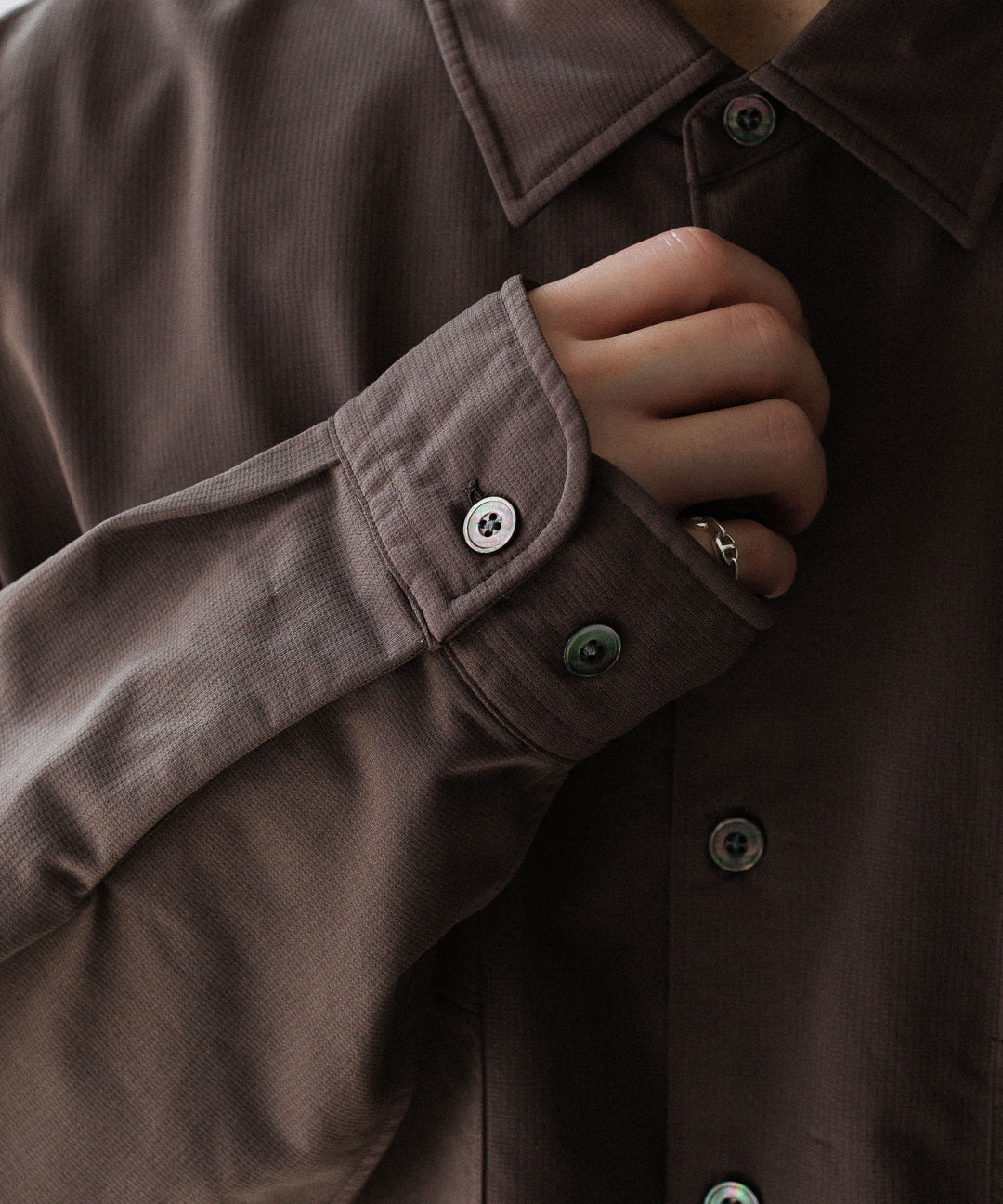 KANEMASA PHIL. カネマサフィルの36G NYLON BALISE SHIRTのBROWN DYE 公式通販サイトsession福岡セレクトショップ