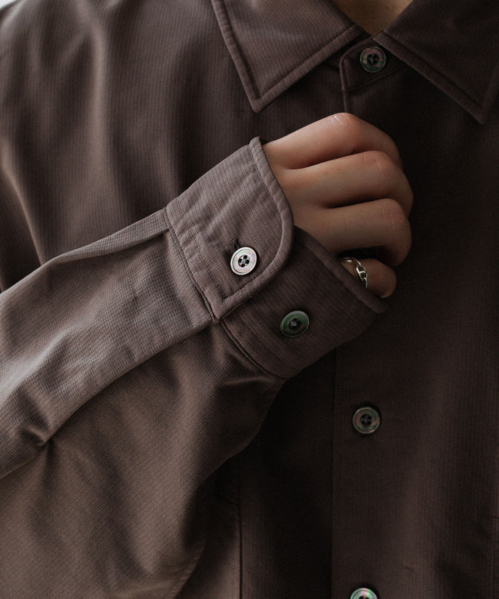 KANEMASA PHIL. カネマサフィルの36G NYLON BALISE SHIRTのBROWN DYE 公式通販サイトsession福岡セレクトショップ