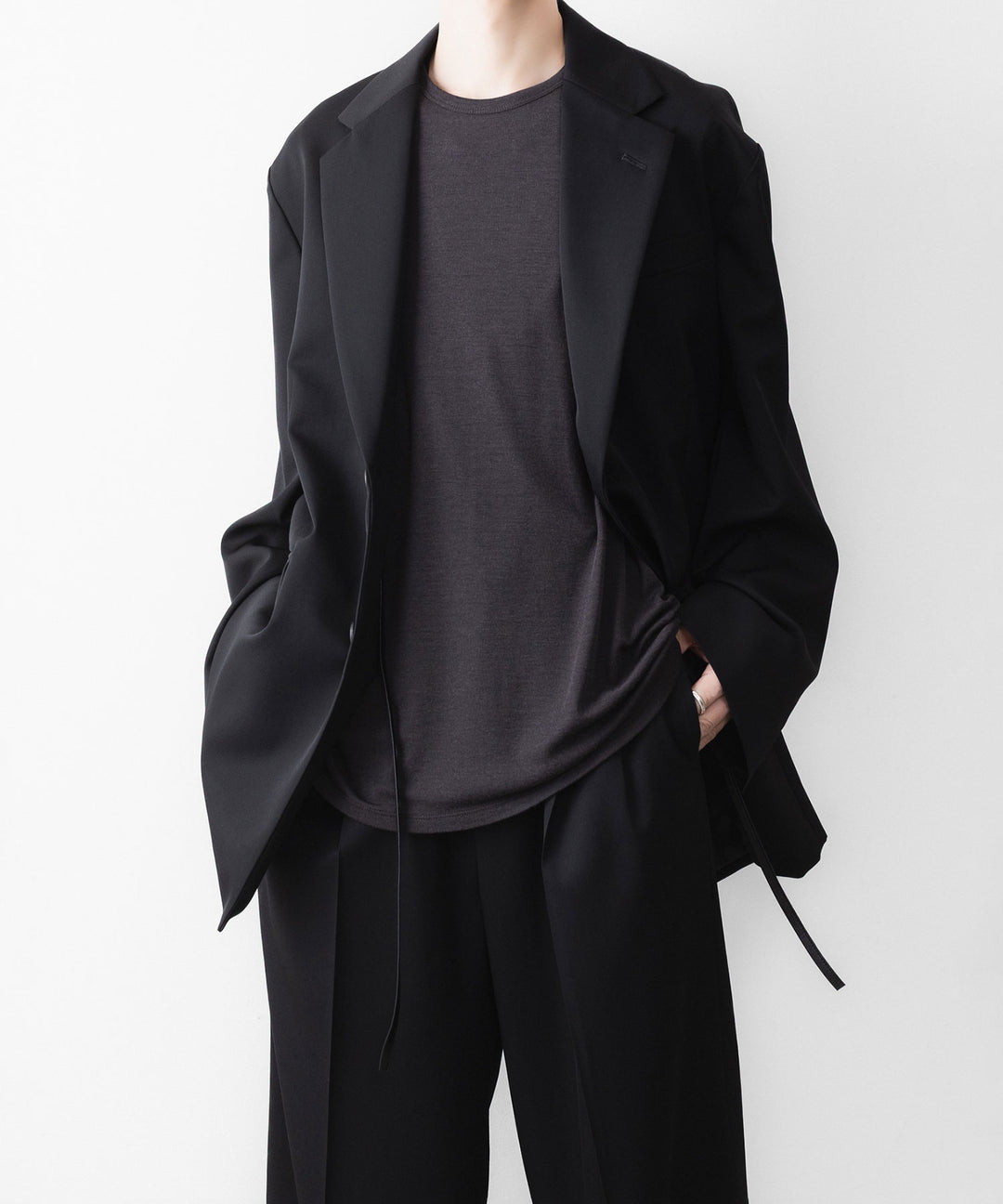 KANEMASA PHIL. カネマサフィルの18G WOOL PACK TEEのCHARCOAL 公式通販サイトsession福岡セレクトショップ