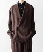 画像をギャラリービューアに読み込む, UJOH - ウジョーのPEAKED LAPEL COLLAR SHIRT JKTのCHOCOLATE公式通販サイトsession福岡セレクトショップ
