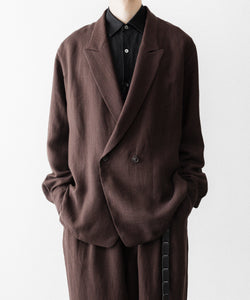 UJOH】PEAKED LAPEL COLLAR SHIRT JKT - CHOCOLATE | 公式通販サイト