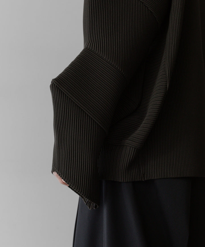 【stein】ssstein シュタインのGRADATION PLEATS COMBINATION SLEEVES LSのMILITARY KHAKI　 公式通販サイトsession福岡セレクトショップ