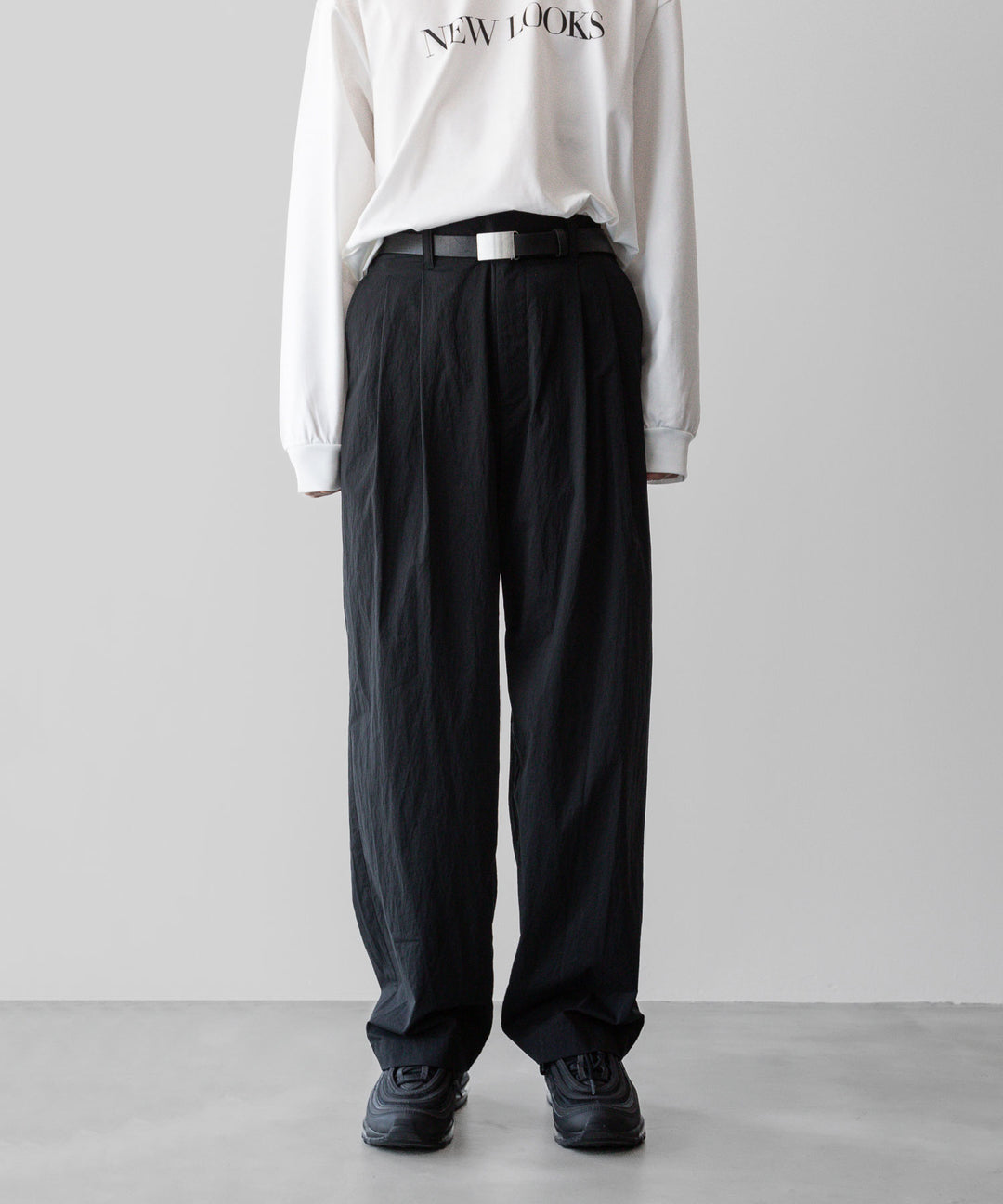 ssstein(シュタイン)の24AWコレクション WINDPROOF NYLON EASY WIDE TROUSERS - BLACK 公式通販サイトsession福岡セレクトショップ
