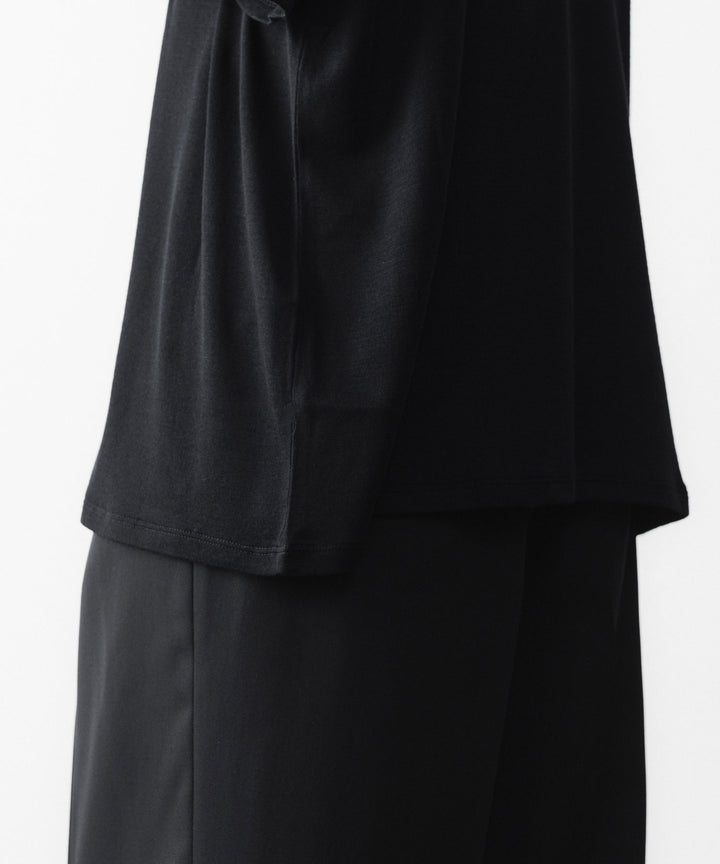 KANEMASA PHIL. カネマサフィルの18G WOOL PACK TEEのBLACK 公式通販サイトsession福岡セレクトショップ