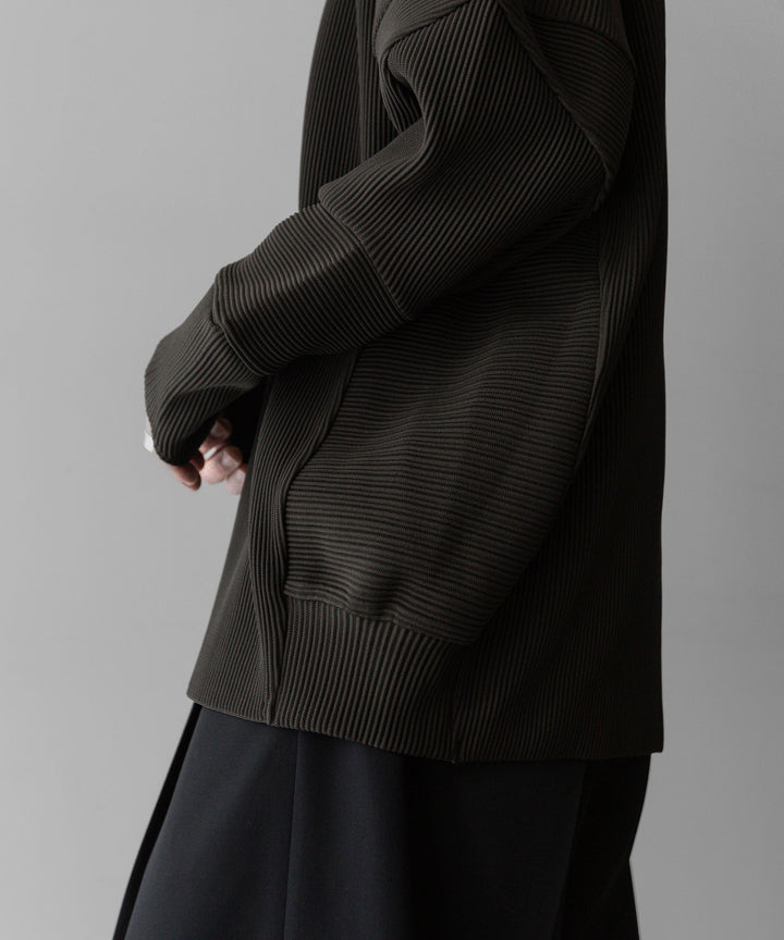 【stein】ssstein シュタインのGRADATION PLEATS COMBINATION SLEEVES LSのMILITARY KHAKI　 公式通販サイトsession福岡セレクトショップ