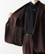 画像をギャラリービューアに読み込む, UJOH - ウジョーのPEAKED LAPEL COLLAR SHIRT JKTのCHOCOLATE公式通販サイトsession福岡セレクトショップ

