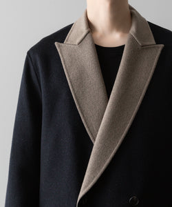 ssstein(シュタイン)の24AWコレクション REVERSIBLE PEAK LAPEL JACKET - NAVY × GREY KHAKI 公式通販サイトsession福岡セレクトショップ