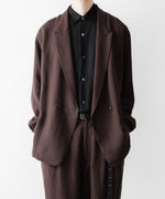 画像をギャラリービューアに読み込む, UJOH - ウジョーのPEAKED LAPEL COLLAR SHIRT JKTのCHOCOLATE公式通販サイトsession福岡セレクトショップ
