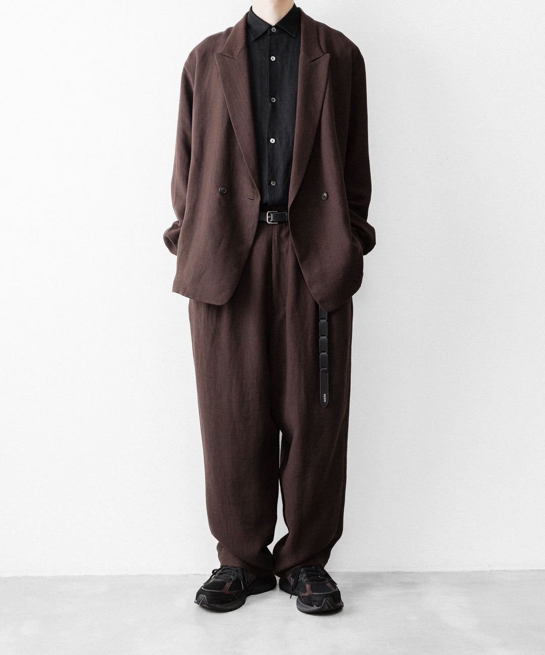 UJOH - ウジョーのPEAKED LAPEL COLLAR SHIRT JKTのCHOCOLATE公式通販サイトsession福岡セレクトショップ