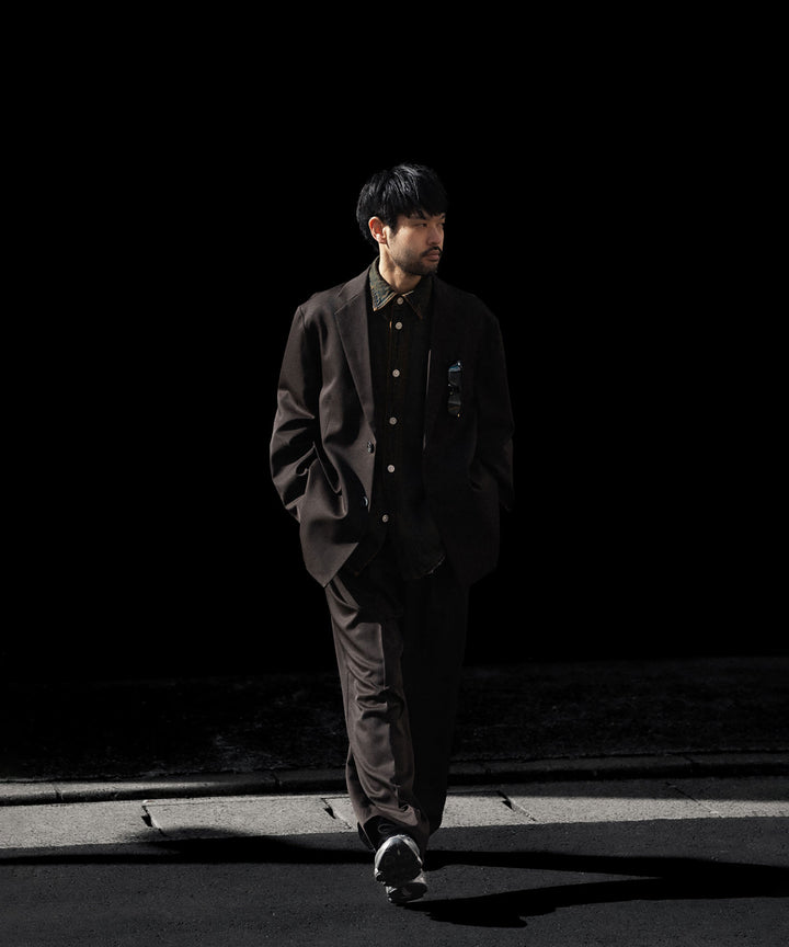 ssstein(シュタイン)のLONG WIDE TROUSERS (2/60 WOOL GABARDINE) - MILITARY KHAKIの公式通販サイトsession福岡セレクトショップ