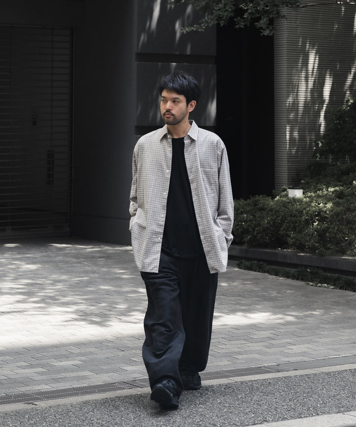 ssstein(シュタイン)のCOTTON LLAMA OVERSIZED REGULAR COLLAR SHIRT - GRAPH CHECKの公式通販サイトsession福岡セレクトショップ