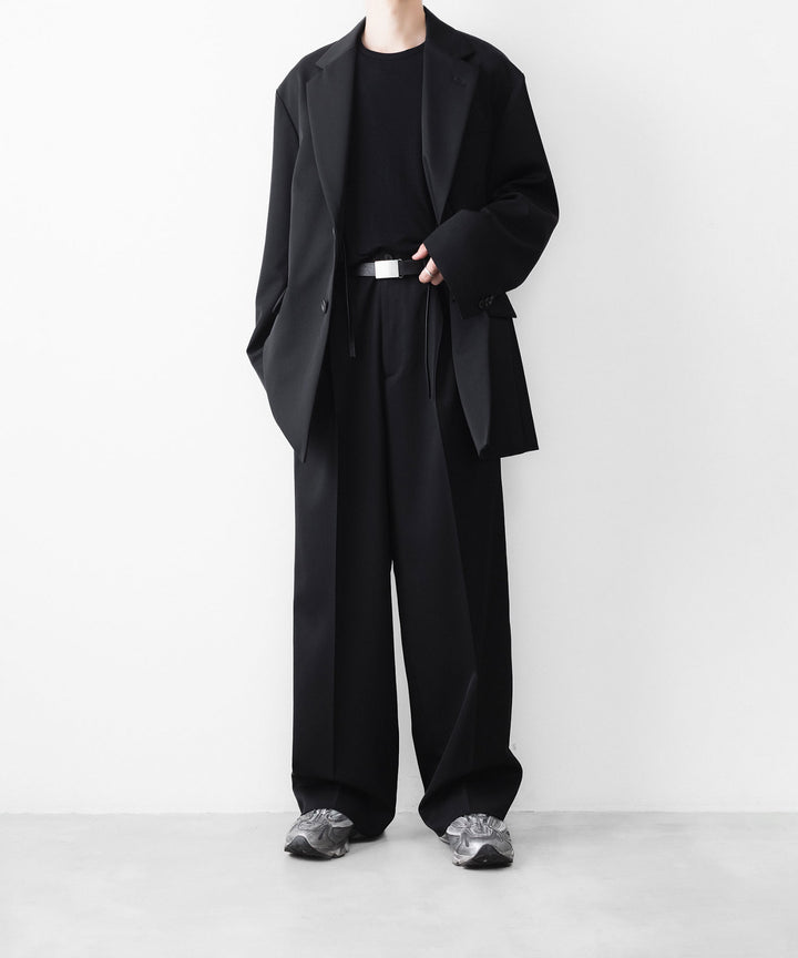 KANEMASA PHIL. カネマサフィルの18G WOOL PACK TEEのBLACK 公式通販サイトsession福岡セレクトショップ