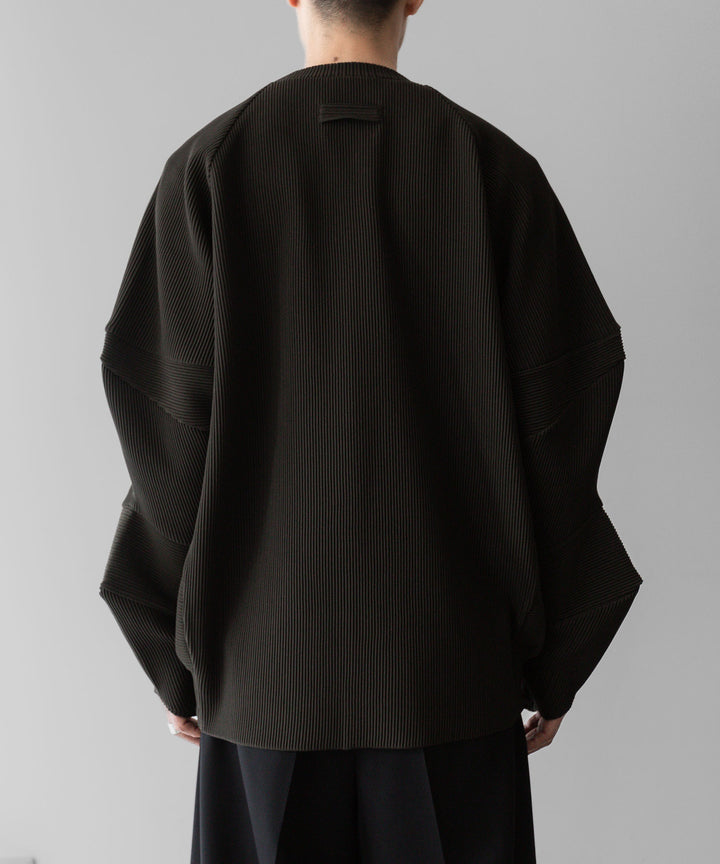 【stein】ssstein シュタインのGRADATION PLEATS COMBINATION SLEEVES LSのMILITARY KHAKI　 公式通販サイトsession福岡セレクトショップ