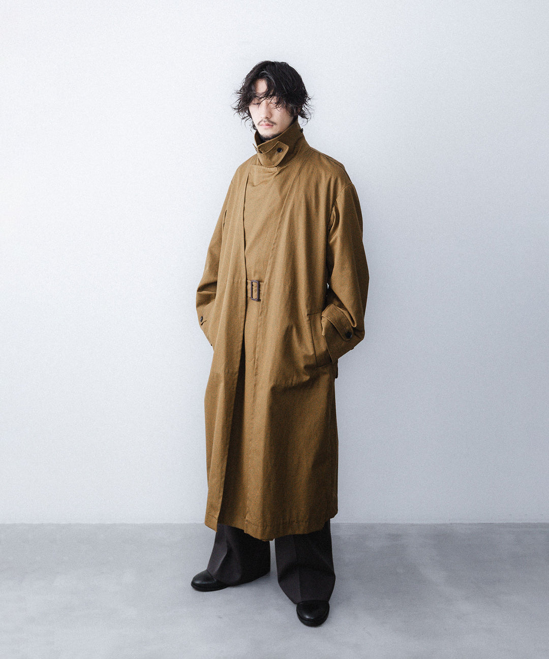 ANTHEM A-アンセムエーのLAYERED WATERPROOF COTTON OVER COATのGOLDEN BROWN公式通販サイトsession福岡セレクトショップ