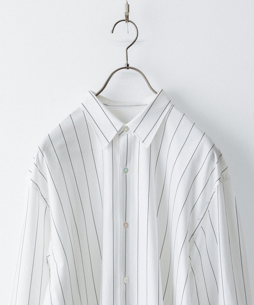 KANEMASA PHIL. カネマサフィルの46G STRIPE MODEST SHIRTのWHITE 公式通販サイトsession福岡セレクトショップ