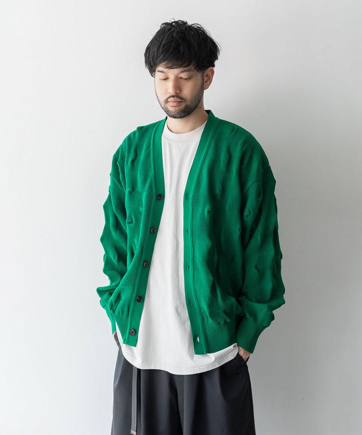【stein】BUMPY PATTERNED KNIT CARDIGAN シュタイン23aw sessionセッション福岡セレクトショップ 公式通販サイト 