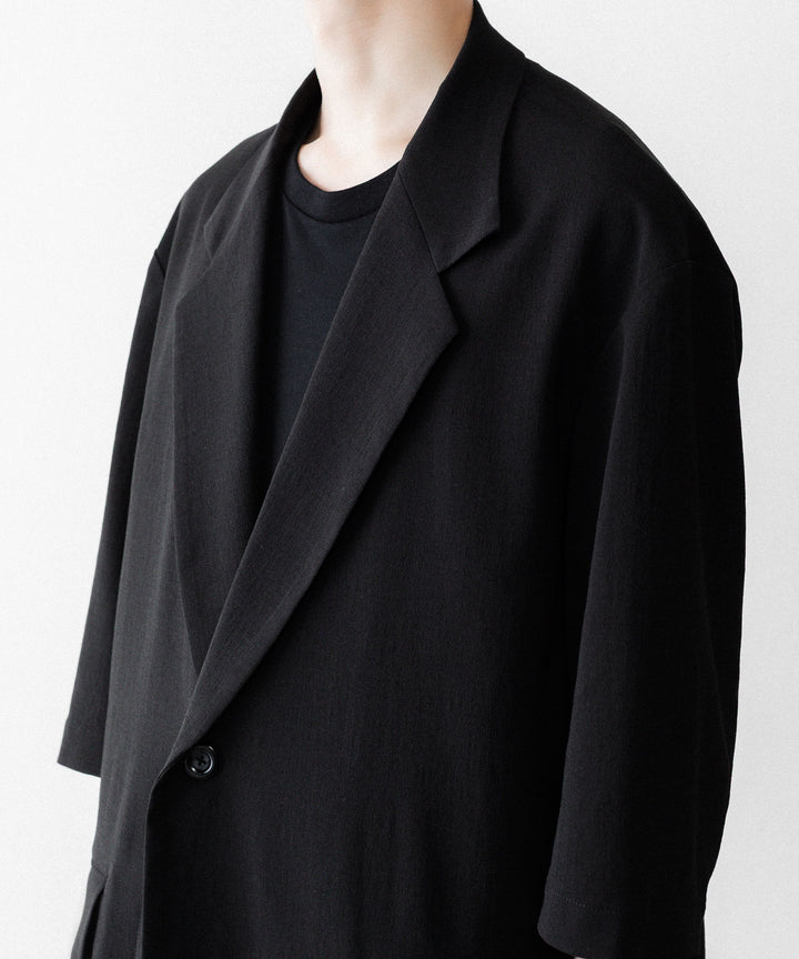 UJOH - ウジョーの2BS BELT HALF SLEEVE JKTのBLACK公式通販サイトsession福岡セレクトショップ