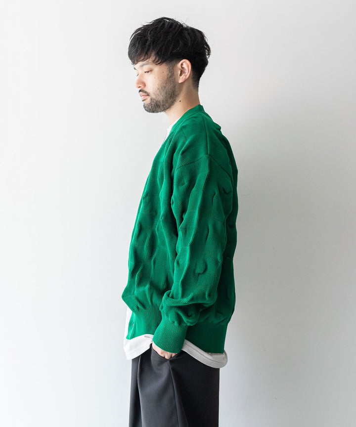 【stein】BUMPY PATTERNED KNIT CARDIGAN シュタイン23aw sessionセッション福岡セレクトショップ 公式通販サイト 