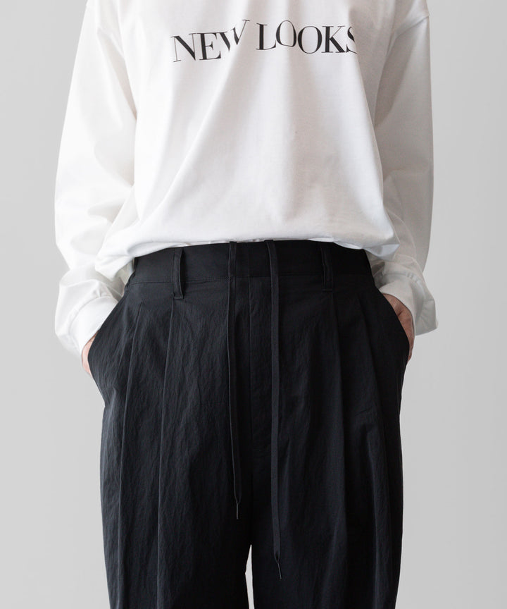 ssstein(シュタイン)の24AWコレクション WINDPROOF NYLON EASY WIDE TROUSERS - BLACK 公式通販サイトsession福岡セレクトショップ