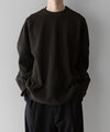 【stein】GRADATION PLEATS COMBINATION SLEEVES LS - MILITARY KHAKI