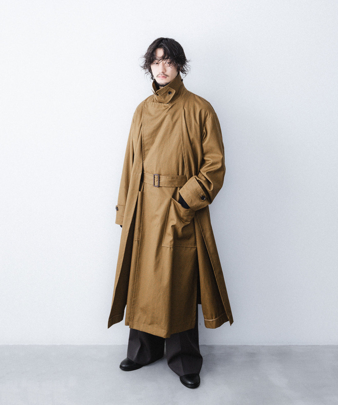 ANTHEM A-アンセムエーのLAYERED WATERPROOF COTTON OVER COATのGOLDEN BROWN公式通販サイトsession福岡セレクトショップ
