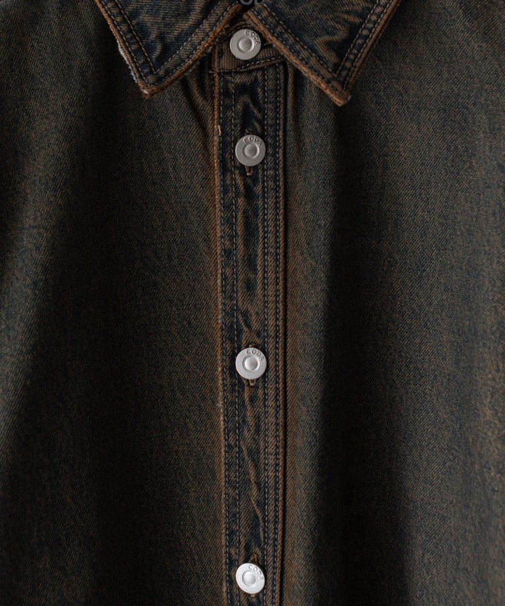 CODA コーダ BLACK BROWN WASH DENIM SHIRT JACKETのBLACK BROWN公式通販サイトsession福岡セレクトショップ