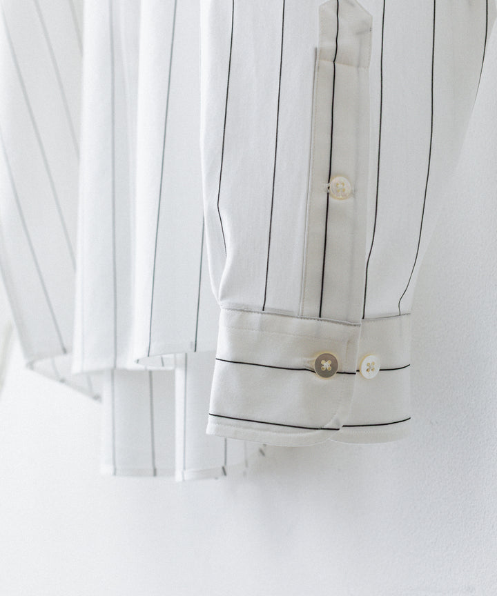 KANEMASA PHIL. カネマサフィルの46G STRIPE MODEST SHIRTのWHITE 公式通販サイトsession福岡セレクトショップ