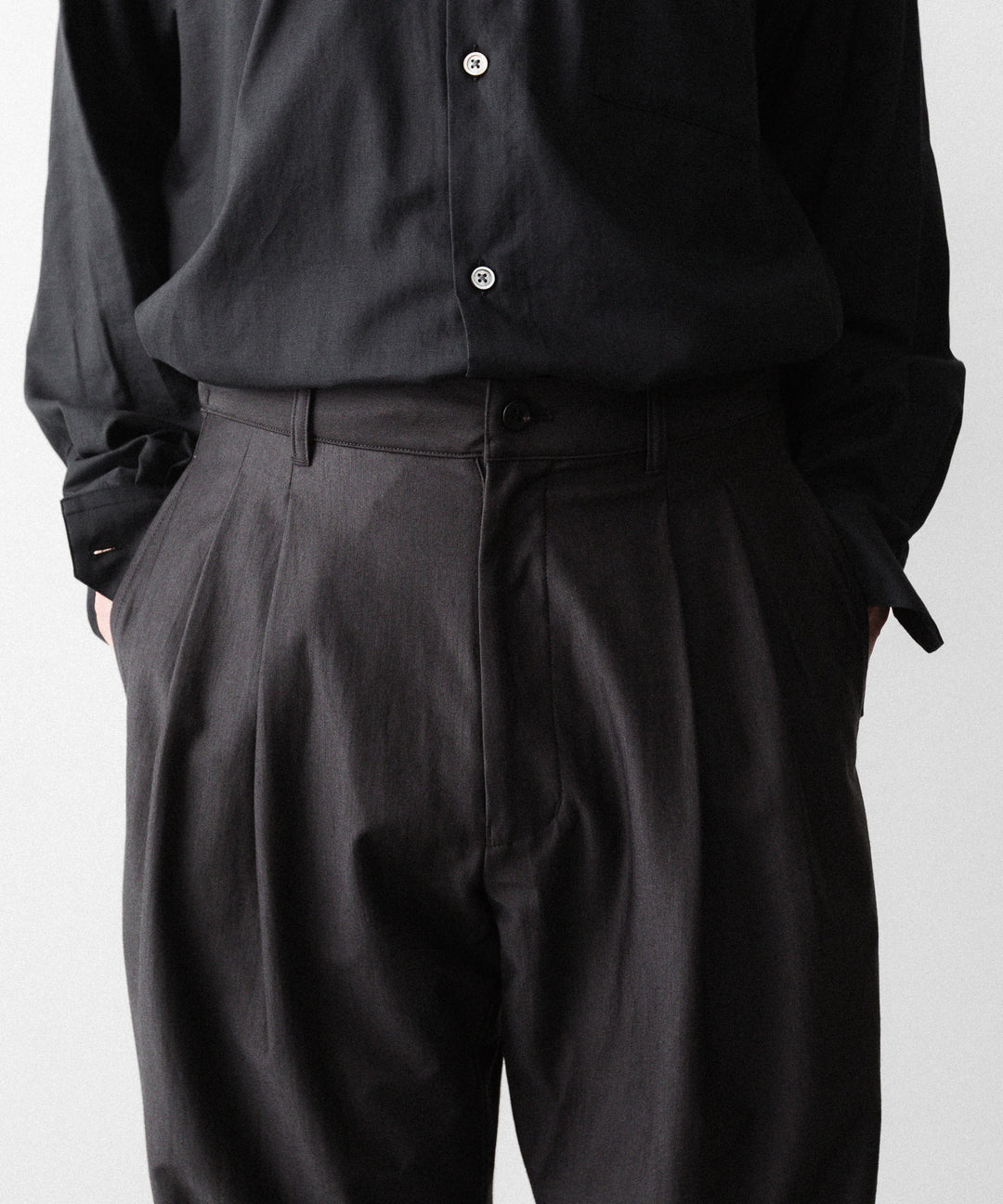 KANEMASA PHIL. カネマサフィルの36G WOOL TROUSERSのBROWN 公式通販サイトsession福岡セレクトショップ