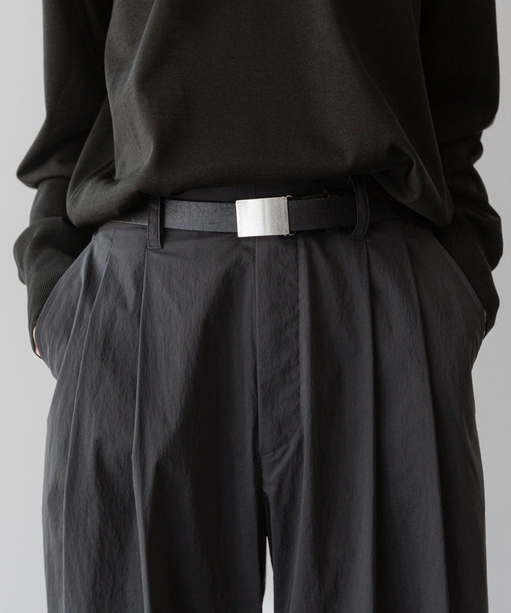 ssstein(シュタイン)の24AWコレクション WINDPROOF NYLON EASY WIDE TROUSERS - GREY KHAKI 公式通販サイトsession福岡セレクトショップ