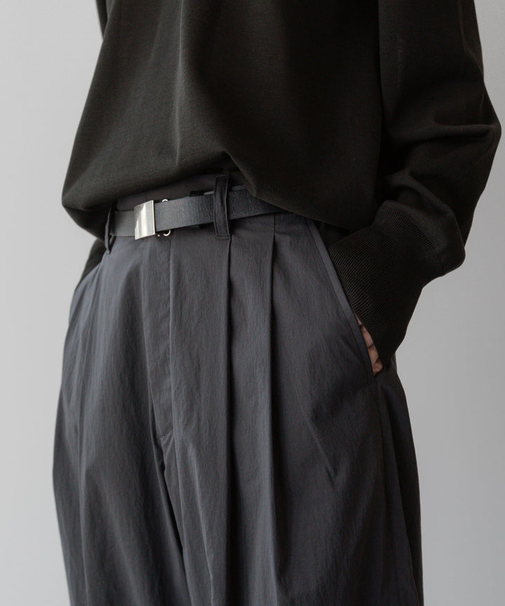 ssstein(シュタイン)の24AWコレクション WINDPROOF NYLON EASY WIDE TROUSERS - GREY KHAKI 公式通販サイトsession福岡セレクトショップ