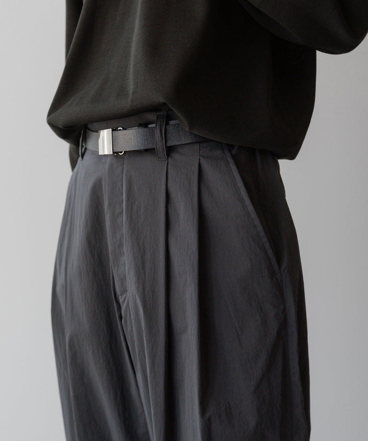 ssstein(シュタイン)の24AWコレクション WINDPROOF NYLON EASY WIDE TROUSERS - GREY KHAKI 公式通販サイトsession福岡セレクトショップ