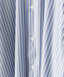 KANEMASA PHIL.】46G STRIPE MODEST SHIRT - SAX BLACK | 公式通販