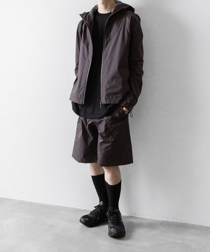 【OPPOSE DUALITY】SHORT PARKA 3L NYLON - PURPLE