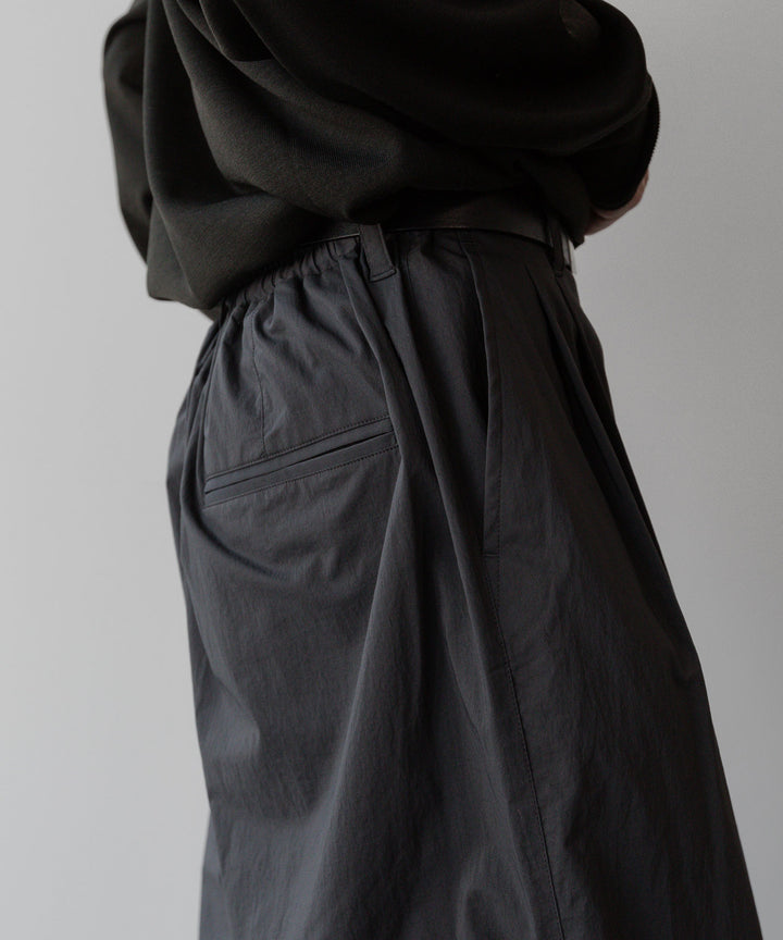 ssstein(シュタイン)の24AWコレクション WINDPROOF NYLON EASY WIDE TROUSERS - GREY KHAKI 公式通販サイトsession福岡セレクトショップ