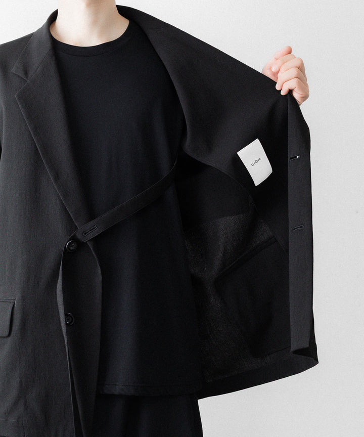 UJOH - ウジョーの2BS BELT HALF SLEEVE JKTのBLACK公式通販サイトsession福岡セレクトショップ