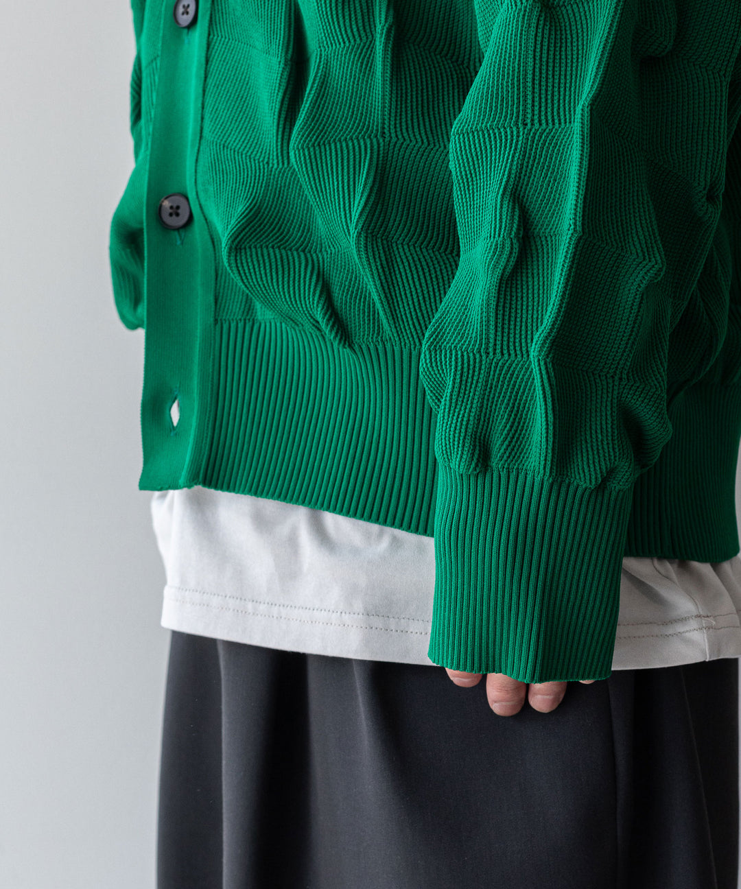 【stein】BUMPY PATTERNED KNIT CARDIGAN シュタイン23aw sessionセッション福岡セレクトショップ 公式通販サイト 
