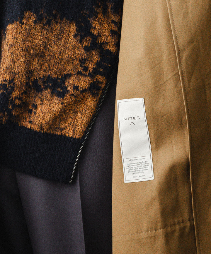 ANTHEM A-アンセムエーのLAYERED WATERPROOF COTTON OVER COATのGOLDEN BROWN公式通販サイトsession福岡セレクトショップ