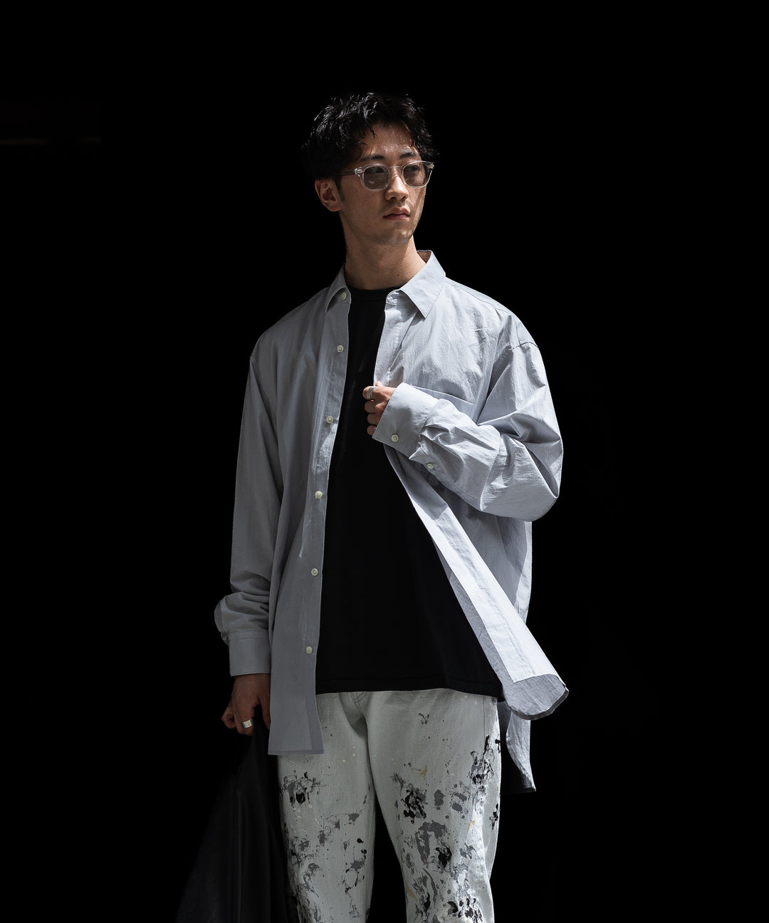 ssstein(シュタイン)のOVERSIZED BREAKABLE LONG SHIRTのOFF GREY公式通販サイトsession福岡セレクトショップ